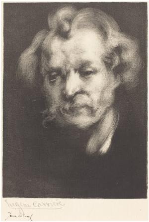Eugène Carrière, Jean Dolent, 1898, lithographie, Washington DC, National Gallery of Art