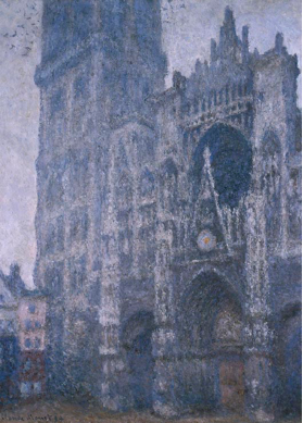 Cathédrale de Rouen dans les tons bleutés