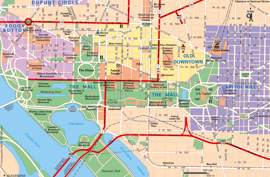 Updated color map of Washington D.C.