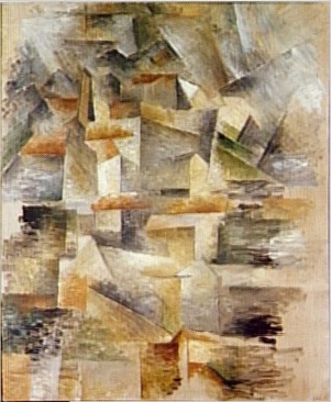 Georges Braque, Les usines de Rio Tinto à l’Estaque, huile sur toile, 1910, Paris, Centre Pompidou