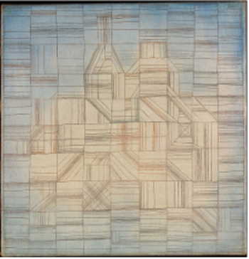Paul Klee, Variations (Motif Progressif), 1927, huile et aquarelle sur toile, 40,6 x 40 cm, New York , MoMA 