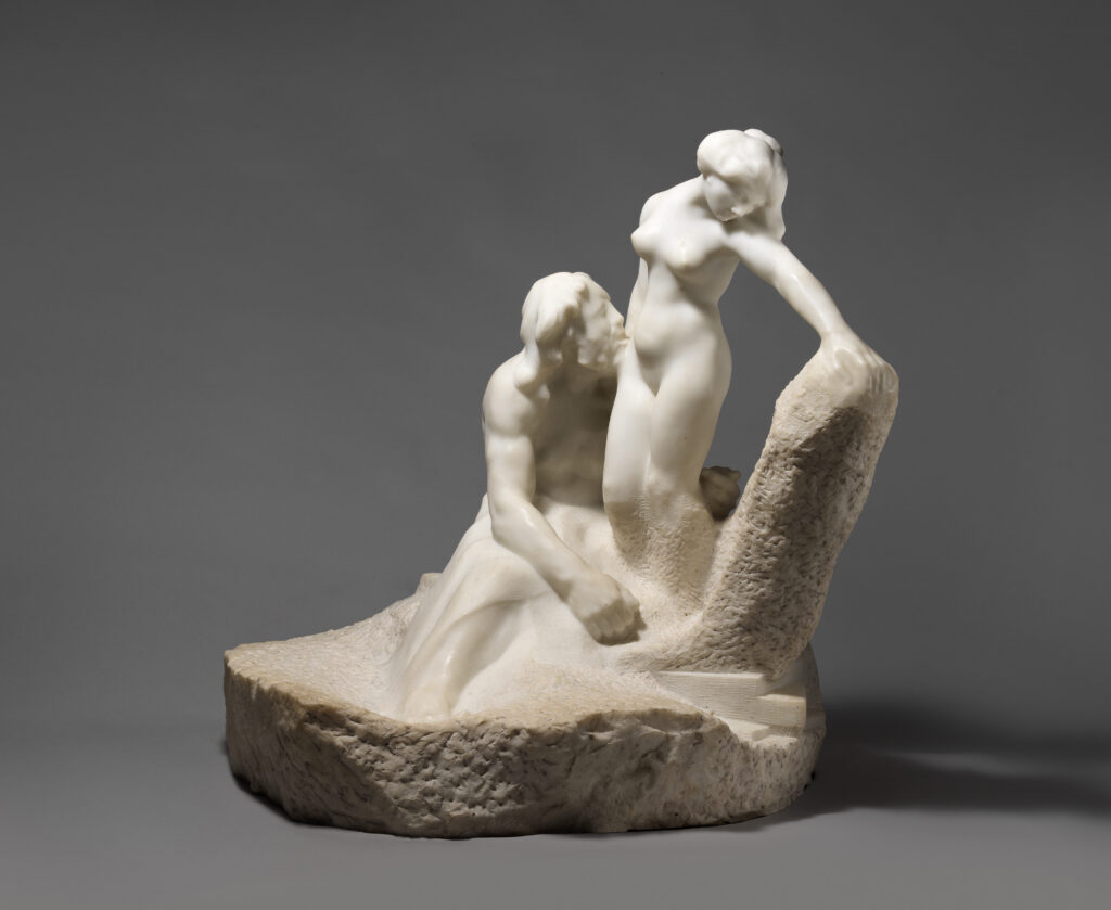 Sculpture réalisé par Rodin représentant le mythe de Pygmalion Galatea