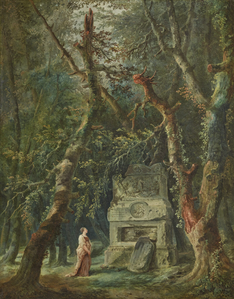 Hubert Robert
La Promenade solitaire, vers 1777-1780
huile sur toile, 57,7 x 44,6 cm
collection privée, courtesy galerie Éric Coatalem
© Courtesy Galerie Éric Coatalem, Paris