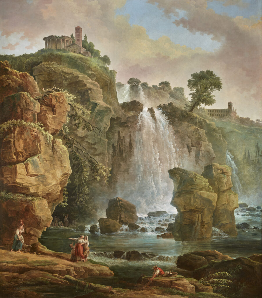 Hubert Robert
Les Cascatelles de Tivoli, vers 1777
huile sur toile, 241 x 217 cm
Paris, galerie Éric Coatalem
© Galerie Éric Coatalem, Paris