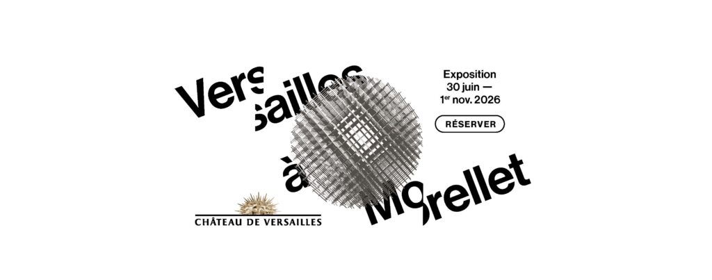 Visuel de l'exposition 100 x Morellet au Château de Versailles