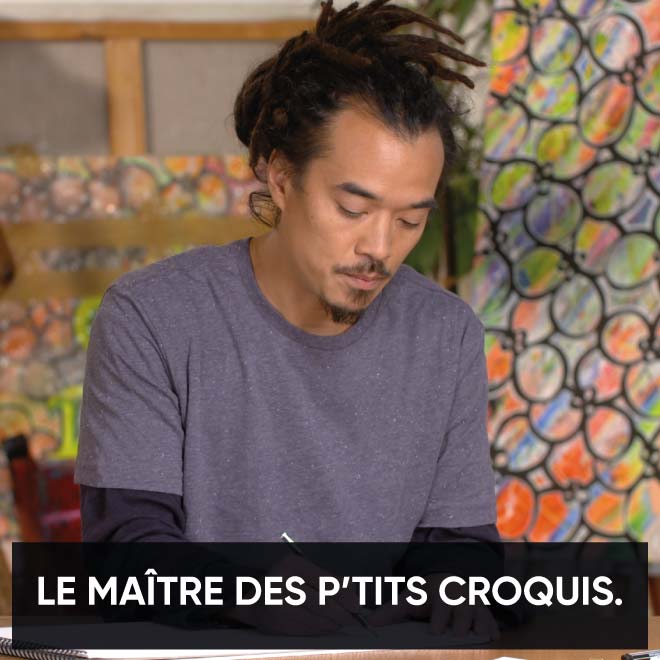Gia-Haï, le maître des p'tits croquis.